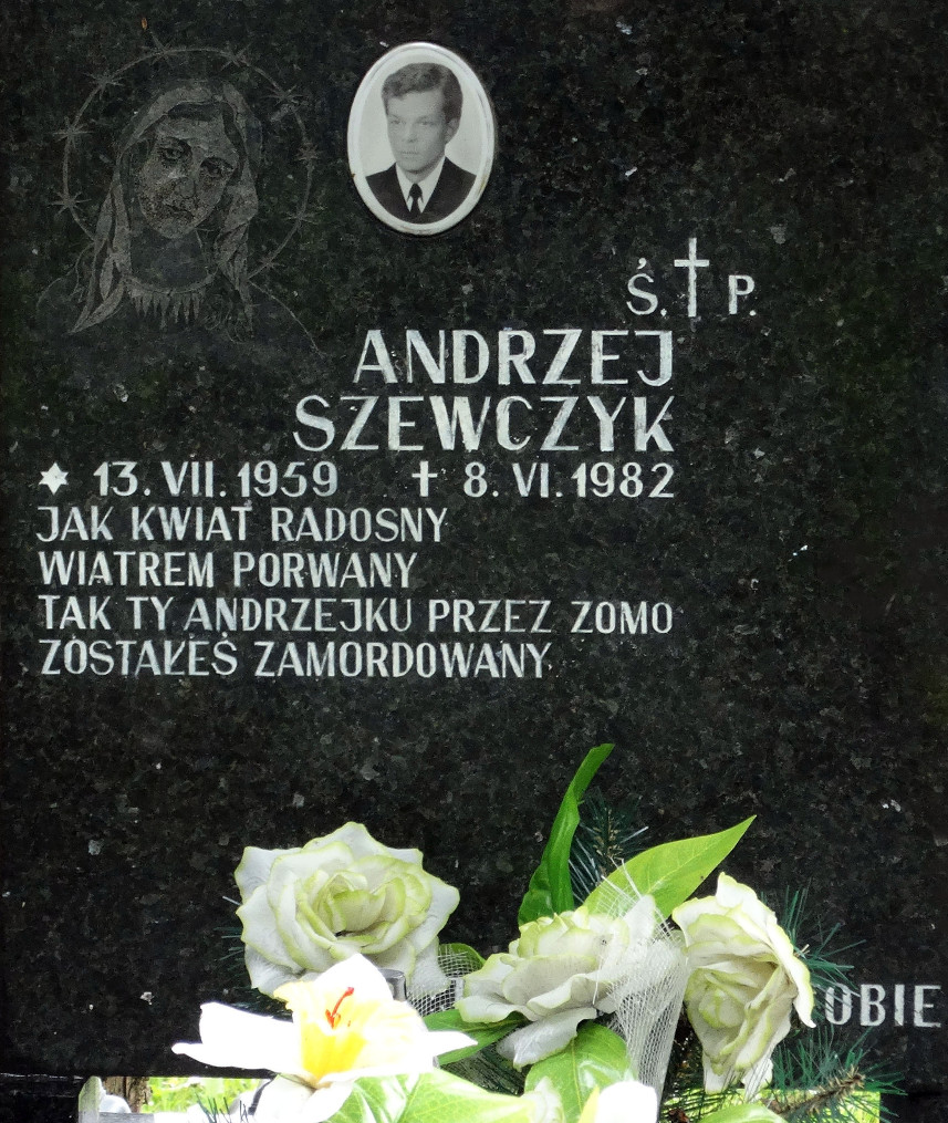 Andrzej Szewczyk, ofiara stanu wojennego, upamiętniony wzruszającym czterowierszem, fot. Zbigniew Kos